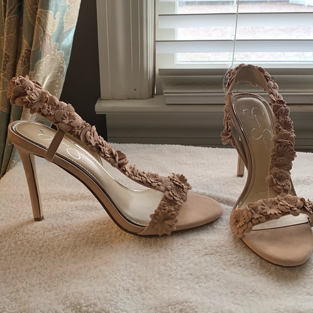 Dusty Rose colored high heels